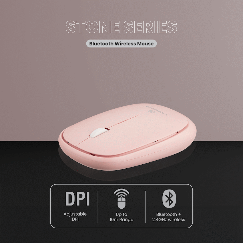 Volkano Coral series Bluetooth Wireless Mouse - Pink | VK-20304-PK