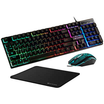 VX Gaming Artemis series 3-in-1 Combo KB, Mouse, Mousepad | VX-144-BK[V2]