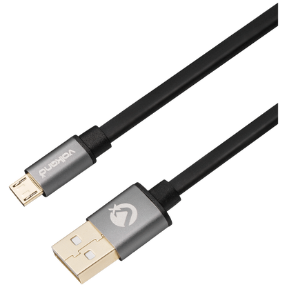 VolkanoX Couple Series Micro USB Premium Twin Pack 1m Charge/Data Cable - Black | VK-20068-BK