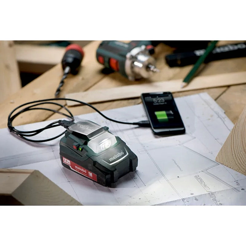 Metabo PA 14.4-18 LED-USB Cordless Power Adapter (Tool Only) | 600288000