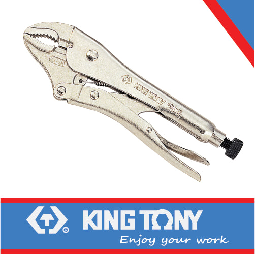 KING TONY VICE GRIP 250MM CURVED JAW | 6011 10N