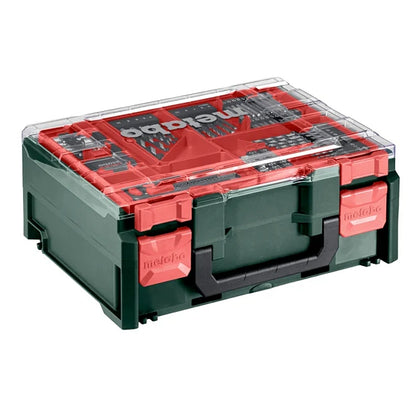 Metabo SB 18 L BL Set Cordless Combi Drill 2.0Ah Kit & 78-Piece Accessory Set with Carry Case | 613157710