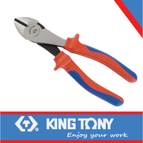 KING TONY PLIERS SIDE CUTTER 180MM VDE 1000V | 6236 07A
