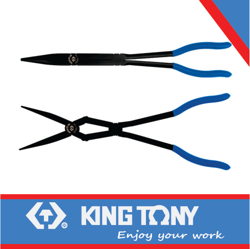 KING TONY DOUBLE JOINT NOSE PLIERS 340MM | 6339 13C