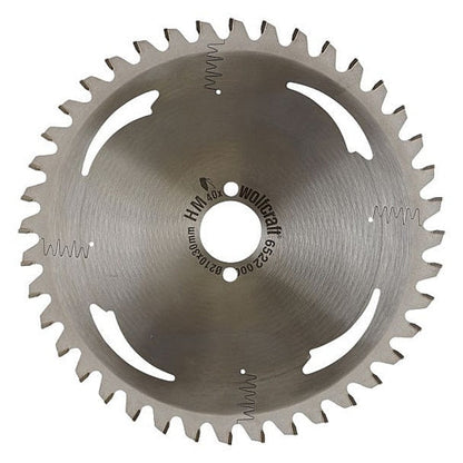 Wolfcraft 1 TCT Mitre Saw Blade, D209MM X B30MM X K2.2MM - 40T | 6522000