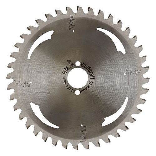 Wolfcraft 1 TCT Mitre Saw Blade, D209MM X B30MM X K2.2MM - 40T | 6522000