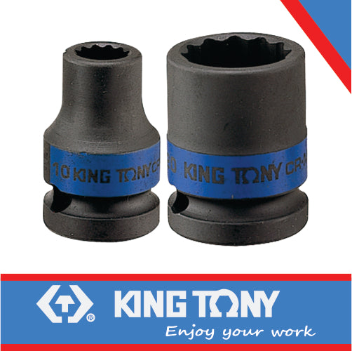 KING TONY SOCKET STANDARD IMPACT 3/4" 19MM 12P | 653019M