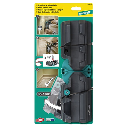 Wolfcraft Bevel and Mitre Box, 100mm | 6948200
