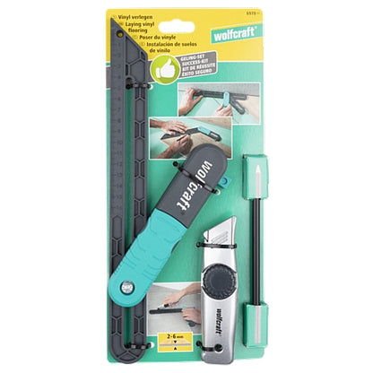 Wolfcraft 3 Piece Vinyl Flooring Laying Set | 6978000
