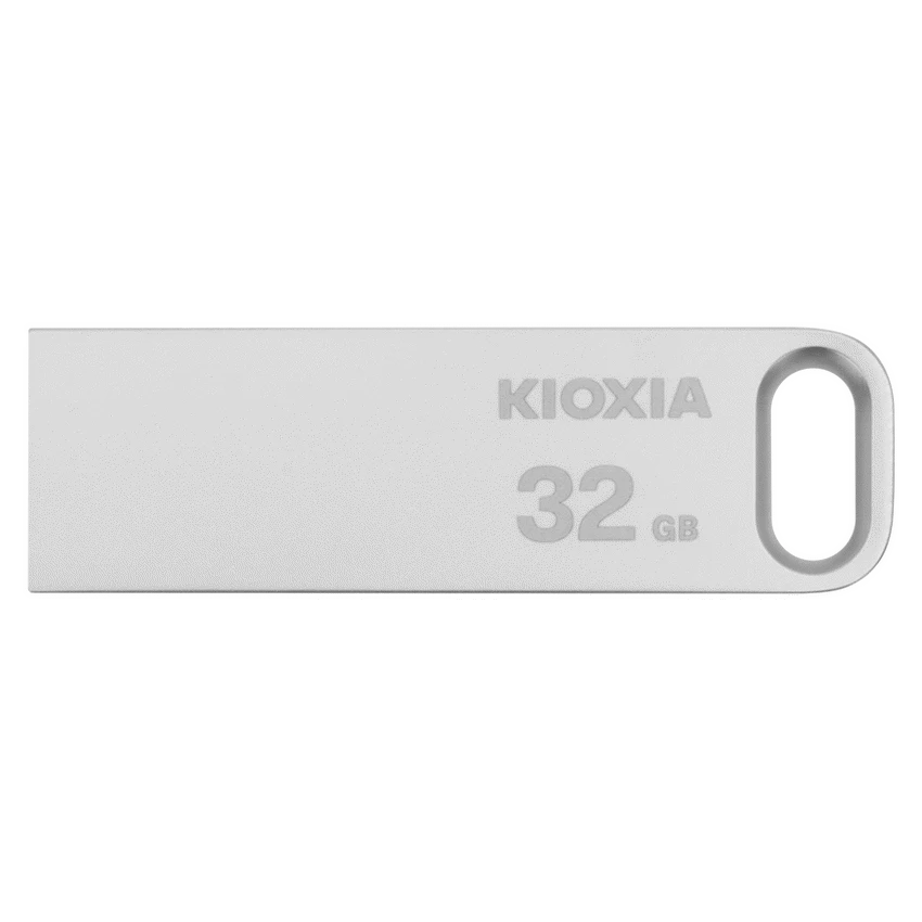 Kioxia TransMemory U366 32GB USB 3.2 Gen 1 Metal Type-A Flash Drive (Silver) | LU366S032GG4