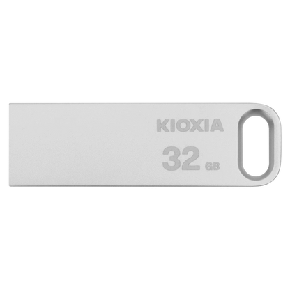 Kioxia TransMemory U366 32GB USB 3.2 Gen 1 Metal Type-A Flash Drive (Silver) | LU366S032GG4