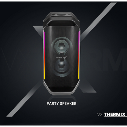 VolkanoX Thermix Series Party Speaker | VKX-3907-D65-BK