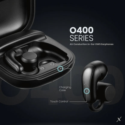 VolkanoX O400 Air Conduction In-Ear OWS Earphones - Black | VXO-400-BK