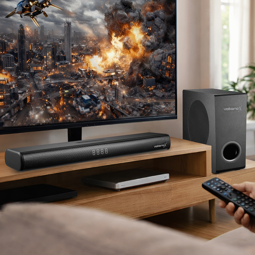 VolkanoX Empire 2.1 Soundbar with Wireless Sub-Woofer | VXN-200-BK[V2]
