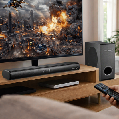 VolkanoX Empire 2.1 Soundbar with Wireless Sub-Woofer | VXN-200-BK[V2]