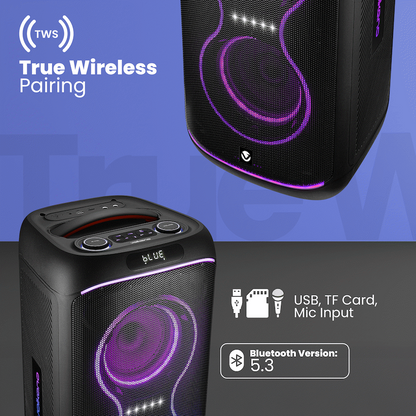 Volkano Elite Series Dual 6.5" Party Speaker | VK-3904-D65-BK