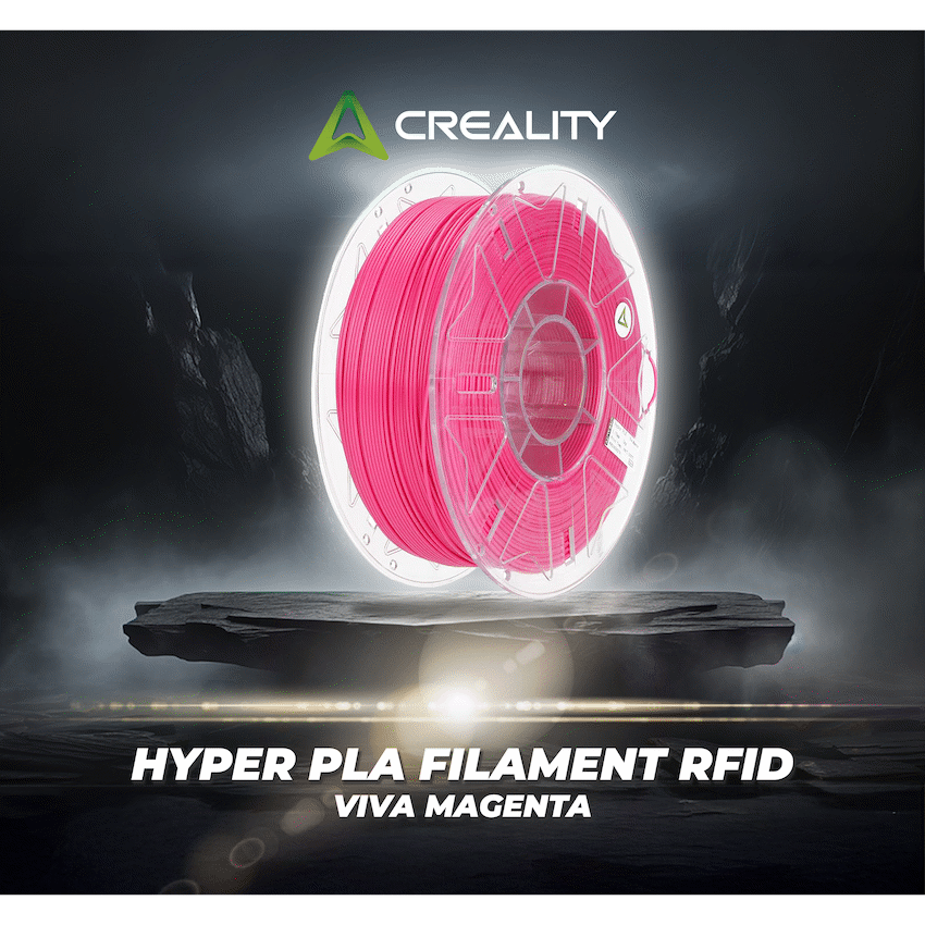 Creality 1.75mm Hyper Series PLA RFID Filament - Viva Magenta 1Kg | 3301010461