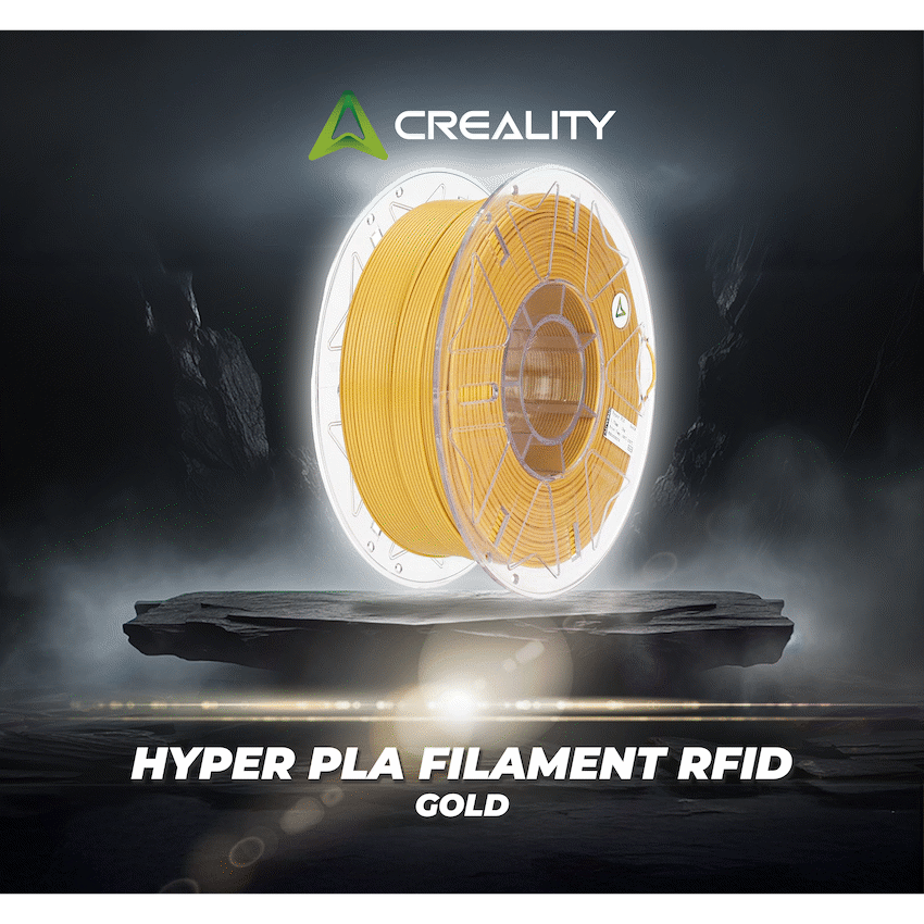 Creality 1.75mm Hyper Series PLA RFID Filament - Gold 1Kg | 3301010459