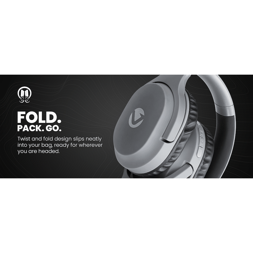 Volkano Pebble Series Bluetooth Headphones - Dark Grey | VK-2023-DG