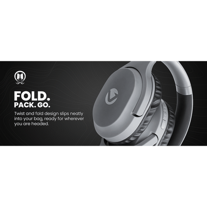 Volkano Pebble Series Bluetooth Headphones - Dark Grey | VK-2023-DG