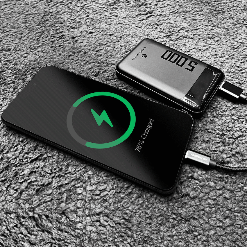 Volkano Punch Series 5000mah Power Bank | VK-9020-BK