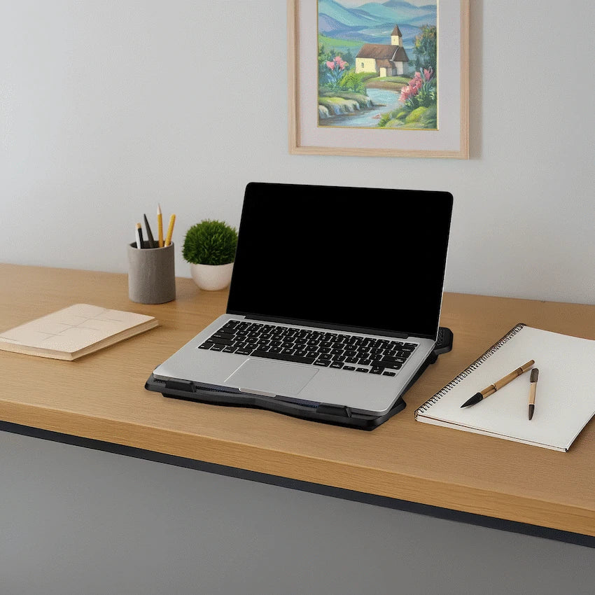 Volkano Polar Series 15" Dual Fan Notebook Cooling Stand | VK-20291-BK