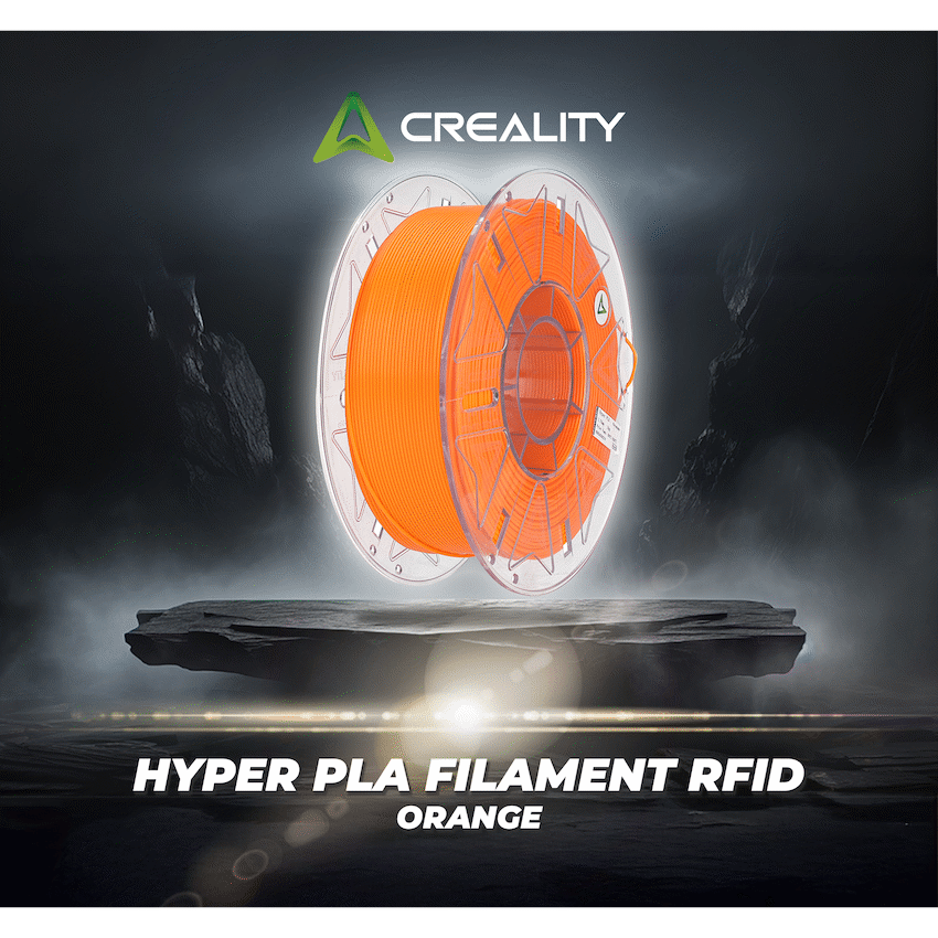 Creality 1.75mm Hyper Series PLA RFID Filament - Orange 1Kg | 3301010467
