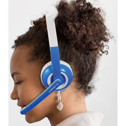 Volkano Kids Chat Junior series headset with mic - Blue | VK-6512-BL