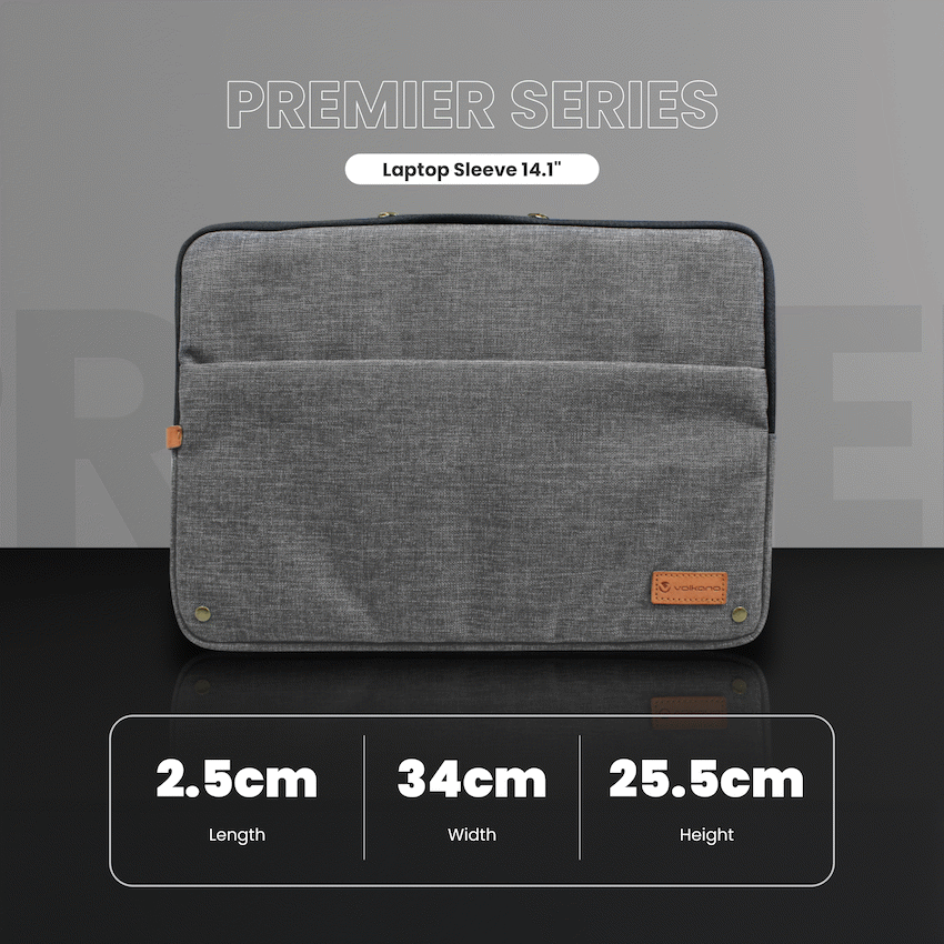 Volkano Premier Series Laptop Sleeve 14.1" | VK-7020-BK14.1