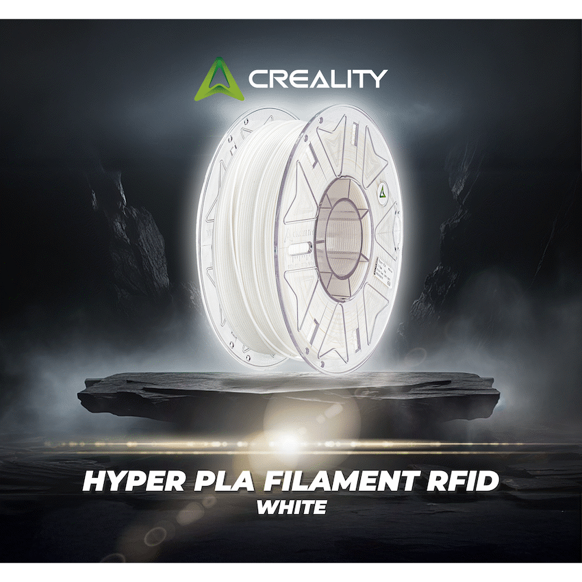 Creality 1.75mm Hyper Series PLA RFID Filament - White 1Kg | 3301010405