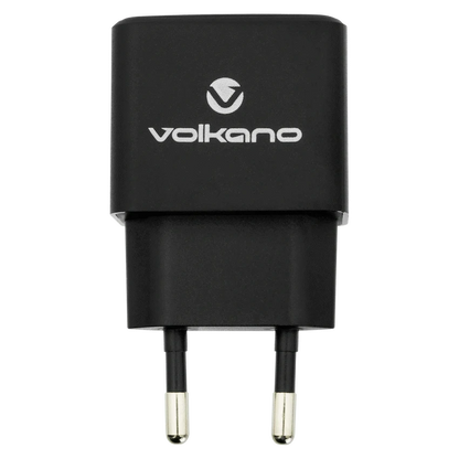 Volkano On-the-Go USB + Type-C 20w PD Wall Charger | VK-PDQ-302-BK