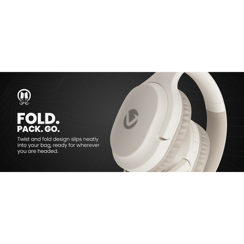 Volkano Pebble Series Bluetooth Headphones - Khaki | VK-2023-KH