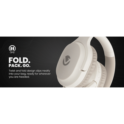 Volkano Pebble Series Bluetooth Headphones - Khaki | VK-2023-KH