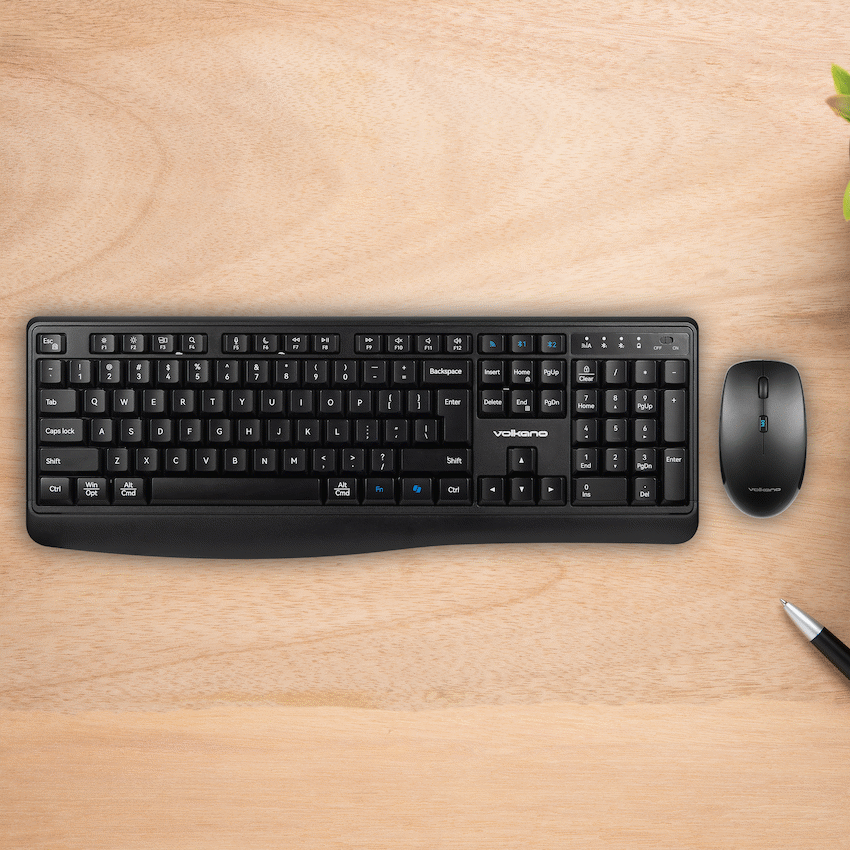Volkano Onyx Keyboard and Mouse Combo With Dual mode BT | VK-20306-BK
