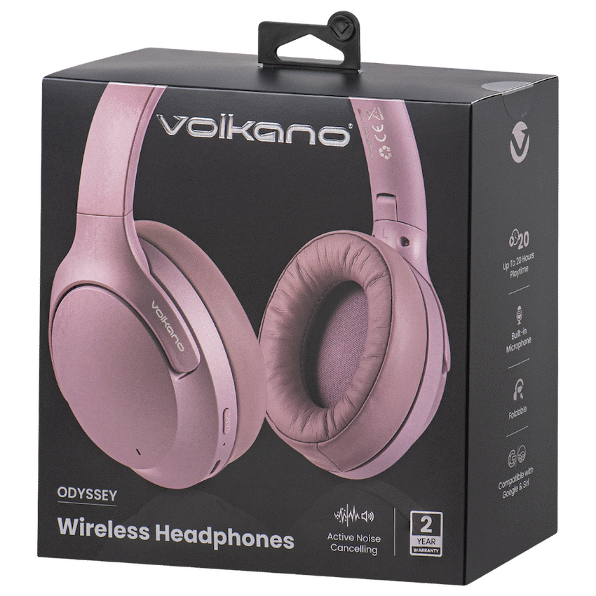 Volkano Odyssey ANC Bluetooth Wireless Headphone - Rose Gold | VK-2103-RG