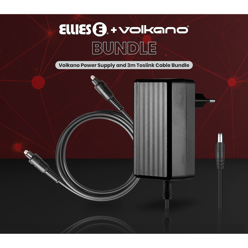 Volkano Power Supply and 3m Toslink Cable Bundle | VK-BUN-75