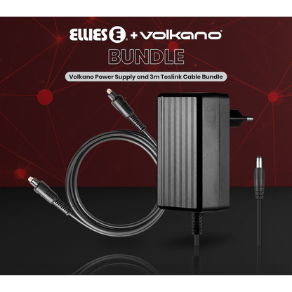 Volkano Power Supply and 3m Toslink Cable Bundle | VK-BUN-75