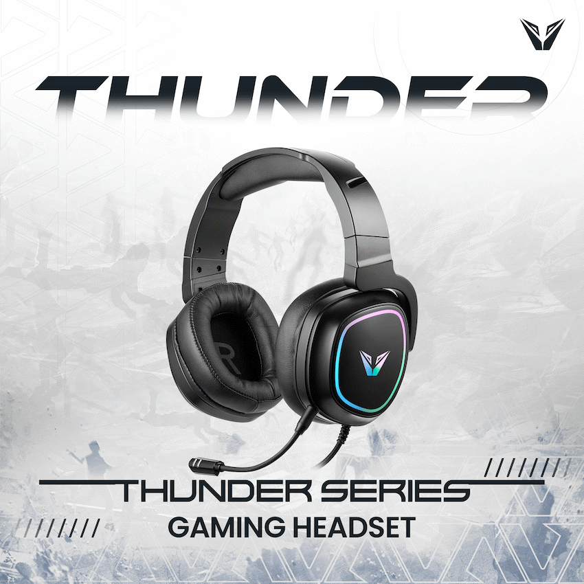 VX Gaming Thunder series Gaming Headset RGB | VX-242-BK