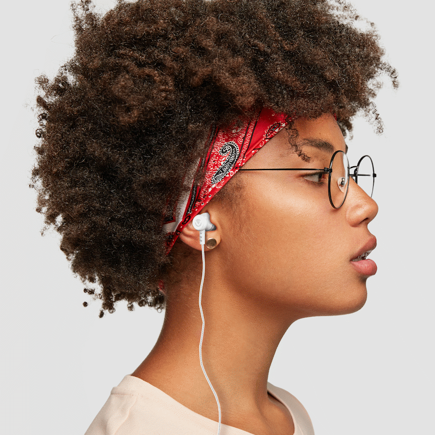 Volkano Earphones with Mic - Stannic Series - White | VSN202-WHT[V2]