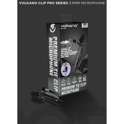 Volkano Clip Pro Series 3.5mm Microphone | VK-6508-BK