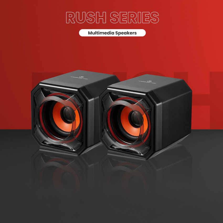 Volkano Rush Series Multimedia Speakers | VK-0001-BK