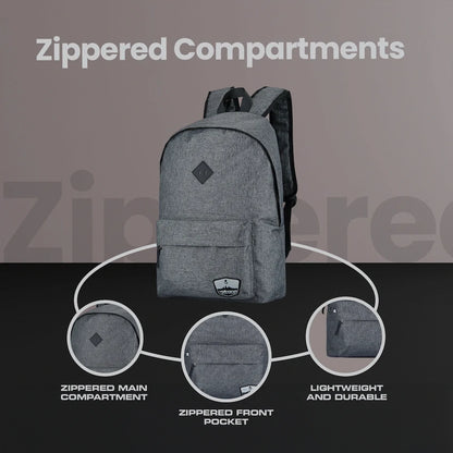 Volkano Distinct 15.6 Laptop Backpack - Grey Melange | VK-9129-GM