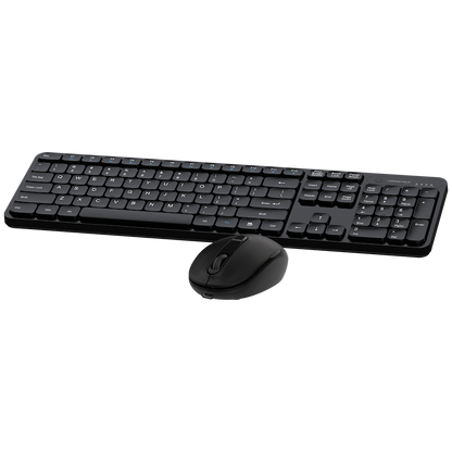VolkanoX Garnet Bluetooth Wireless Keyboard and Mouse Combo - Black | VKX-20008-BK