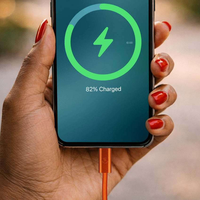 Volkano Weave Series 60w USB C to USB C 1.2m-Orange | VK-30260-OR