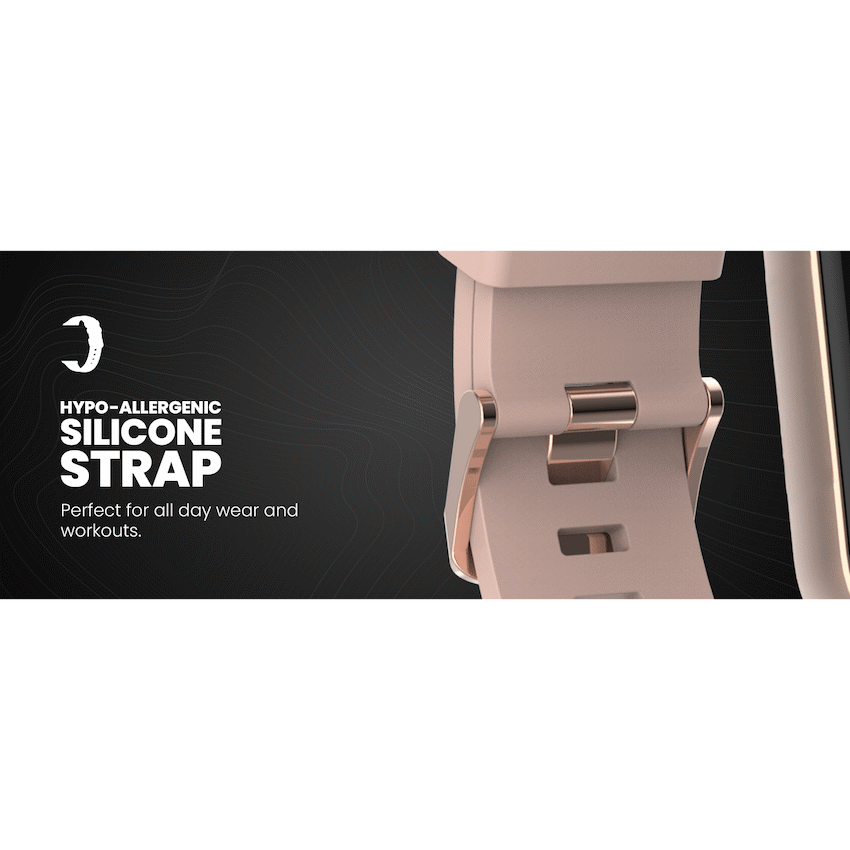 Volkano Active Tech Serene series Watch with heart rate monitor - Gold | VK-5072-GD[V2]