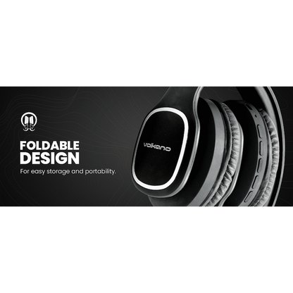 Volkano Phonic Series Bluetooth Full Size Headphones - Black | VK-2002-BK