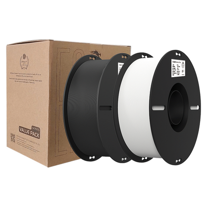 Creality 1.75mm Ender-PLA Filament Value Pack - Black 1Kg + White 1Kg | 3301010337