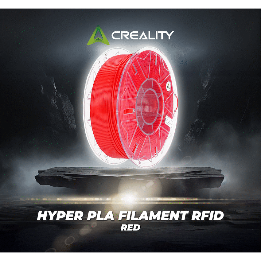 Creality 1.75mm Hyper Series PLA RFID Filament - Red 1Kg | 3301010402