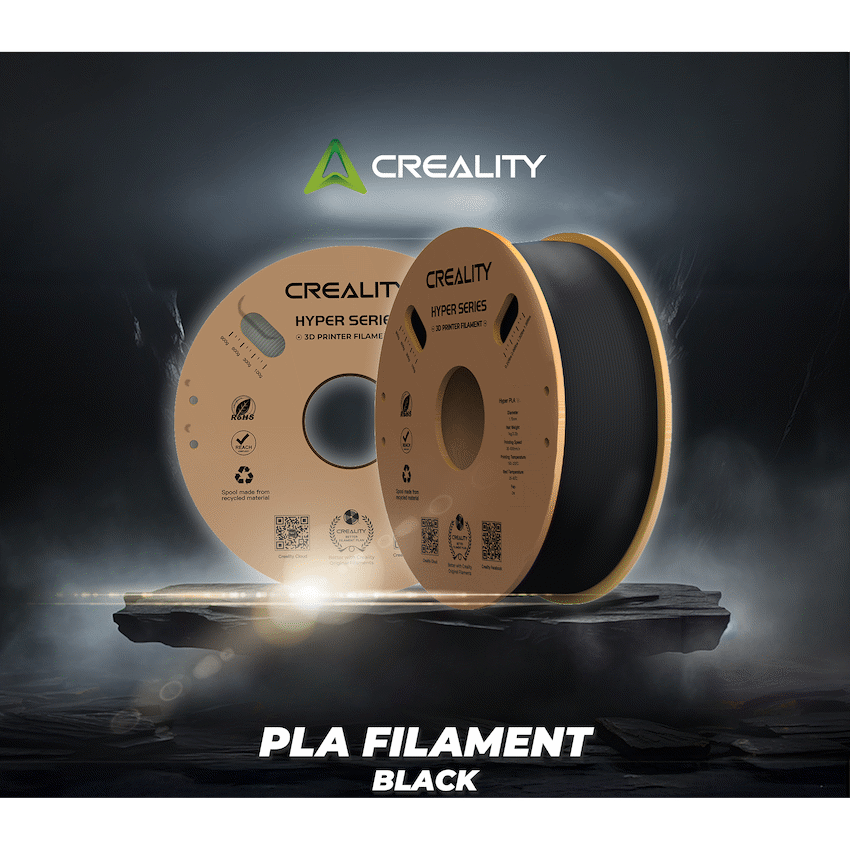 Creality 1.75mm Hyper Series PLA High-Speed Filament - Black 1Kg | 3301010343