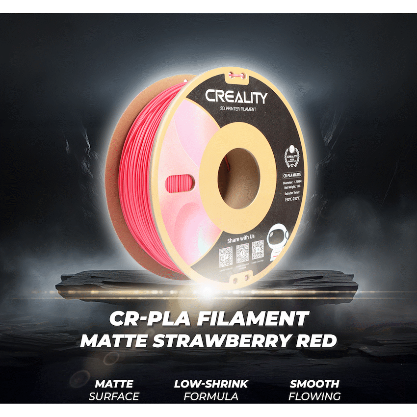 Creality 1.75mm PLA Matte Filament - Strawberry Red 1Kg | 3301010300